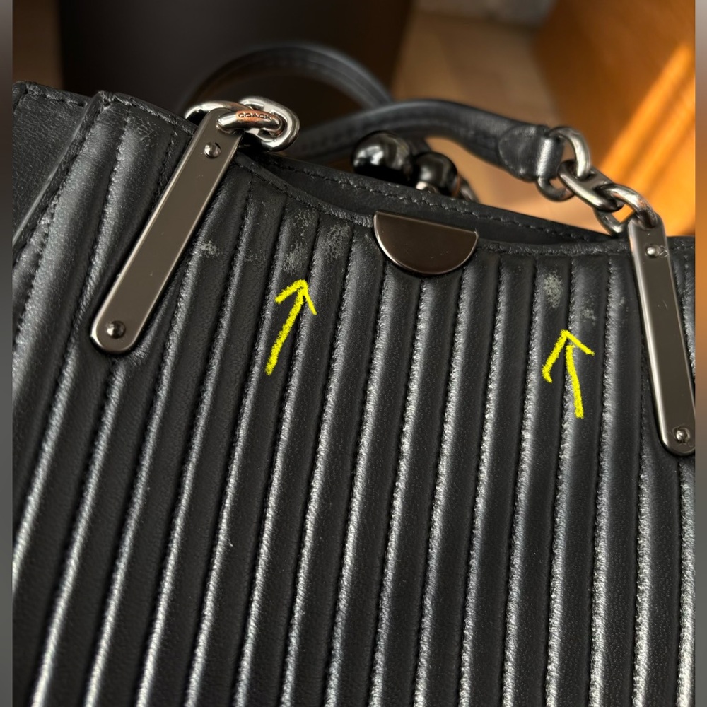 COACH Restored Kisslock Dreamer 21 With Quilting And Rivets - Picture 6 of 16